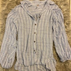 Free People Button Up Blouse